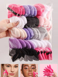 50PCS Triangular Powder Puff Makeup Sponge Set – Multi-Color Makeup Powder Puff Nixie Pink