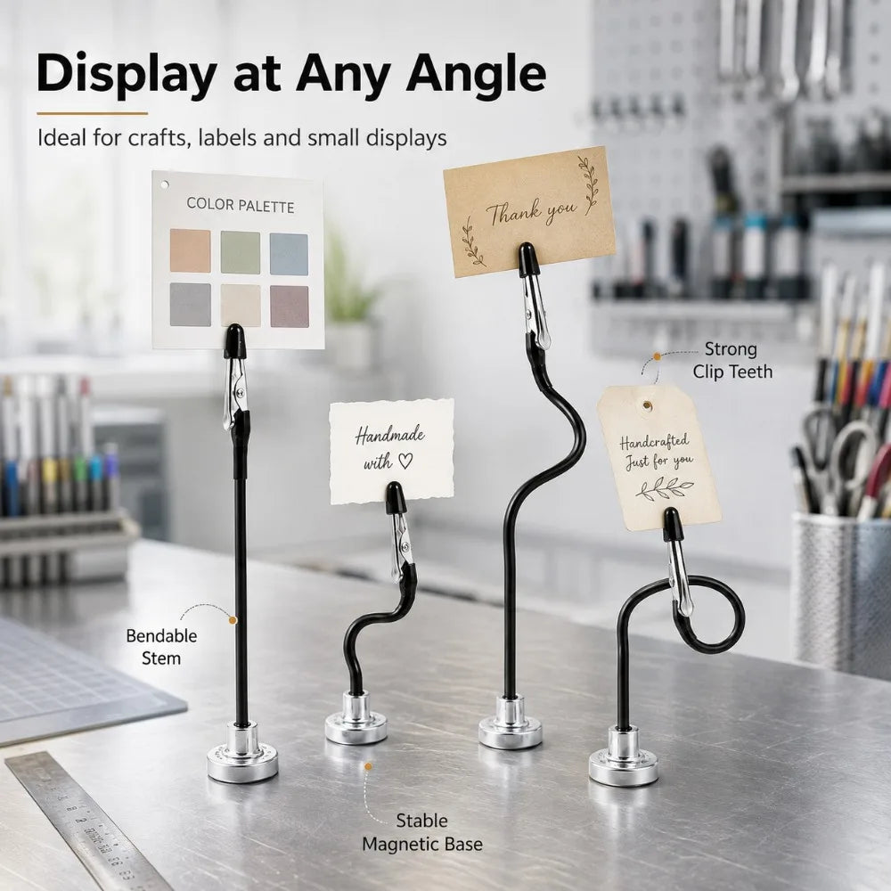 Magnetic Alligator Clips – Alloy Clamps 5–50PCS Hobby & Office Magnetic Alligator Clips Nixie