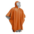 2-in-1 Emergency Rain Poncho & Thermal Survival Blanket Emergency Rain Poncho Nixie orange
