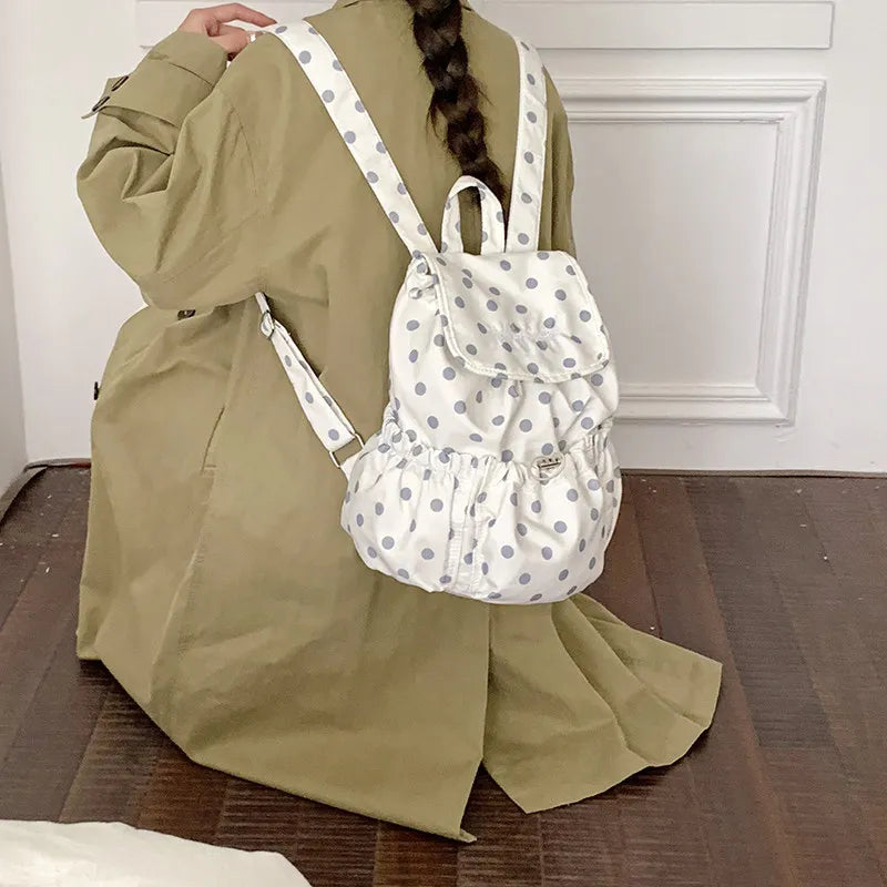 Leopard Print Drawstring Backpack – Korean Canvas School Bag Drawstring Backpack Nixie