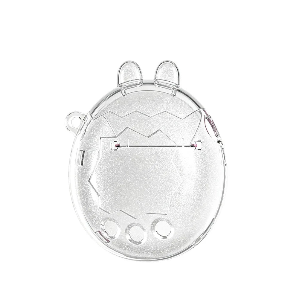Clear PC Protective Case with Wings for Tamagotchi Paradise Virtual Pet Case Nixie Glitter