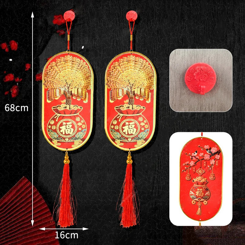 3D Money Tree Golden Gourd Pendant – Lunar New Year Ornament