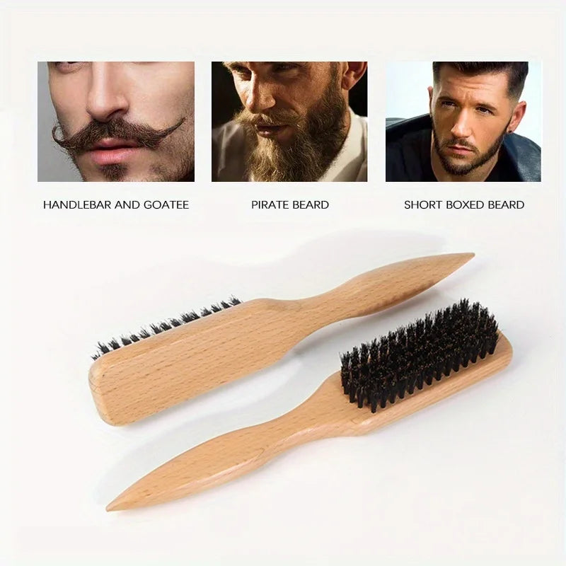 Boar Bristle Hair Brush – Sleek Ponytail, Bun & Edge Control Boar Bristle Hair Brush Nixie