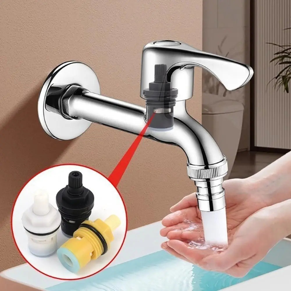 10Pcs Plastic Faucet Valve Cartridge 1/2" Thread Tap Core Replacement Faucet Valve Cartridge Nixie