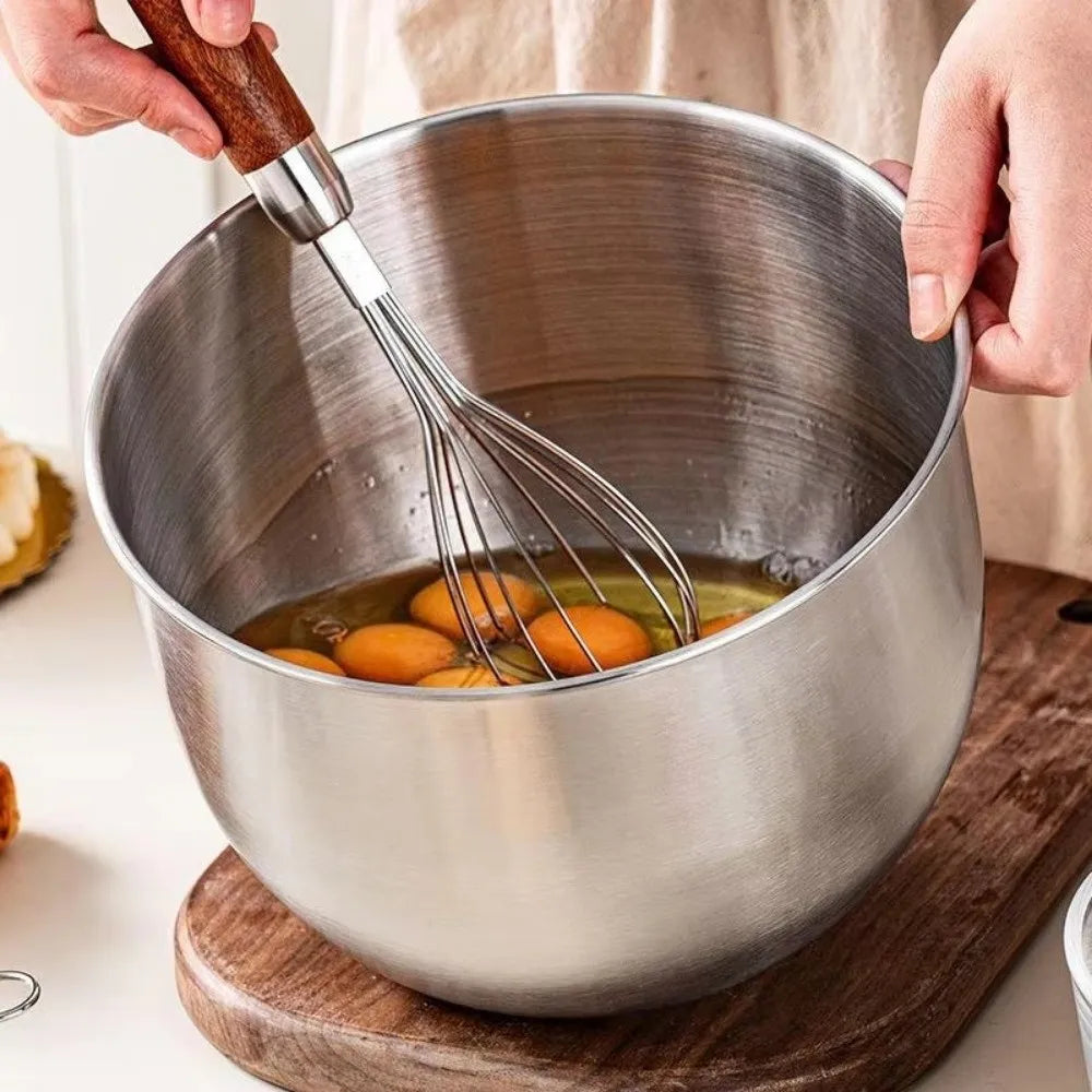Stainless Steel Mixing Bowl – Deep Splash-Proof Design, S–XL Mixing Bowl Nixie