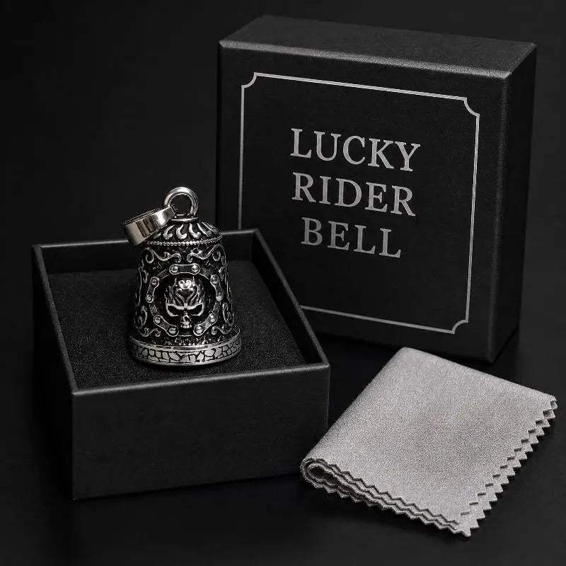 Skull Rider Bell – Antique Zinc Alloy Motorcycle Charm Pendant Motorcycle Charm Bell Nixie Default Title