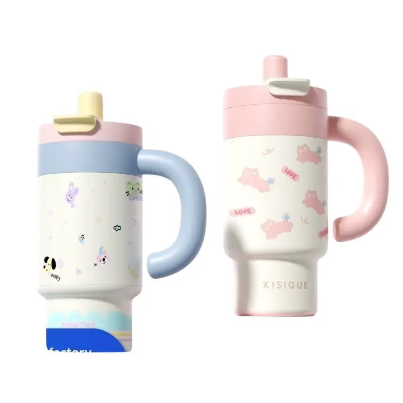 850ml Cartoon Stainless Steel Insulated Tumbler with Handle Insulated Tumbler Nixie