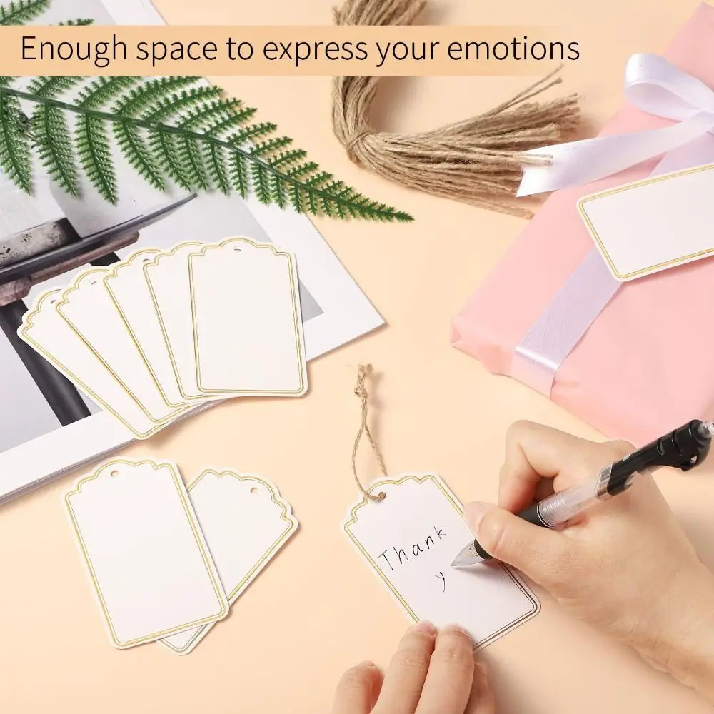 60Pcs Kraft Paper Blank Hang Tags – DIY Price & Gift Tags Kraft Paper Hang Tags Nixie