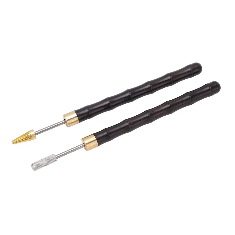 2pcs Leather Edge Dye Pen Set – Stainless Steel Roller Applicator Leather Edge Tool Nixie