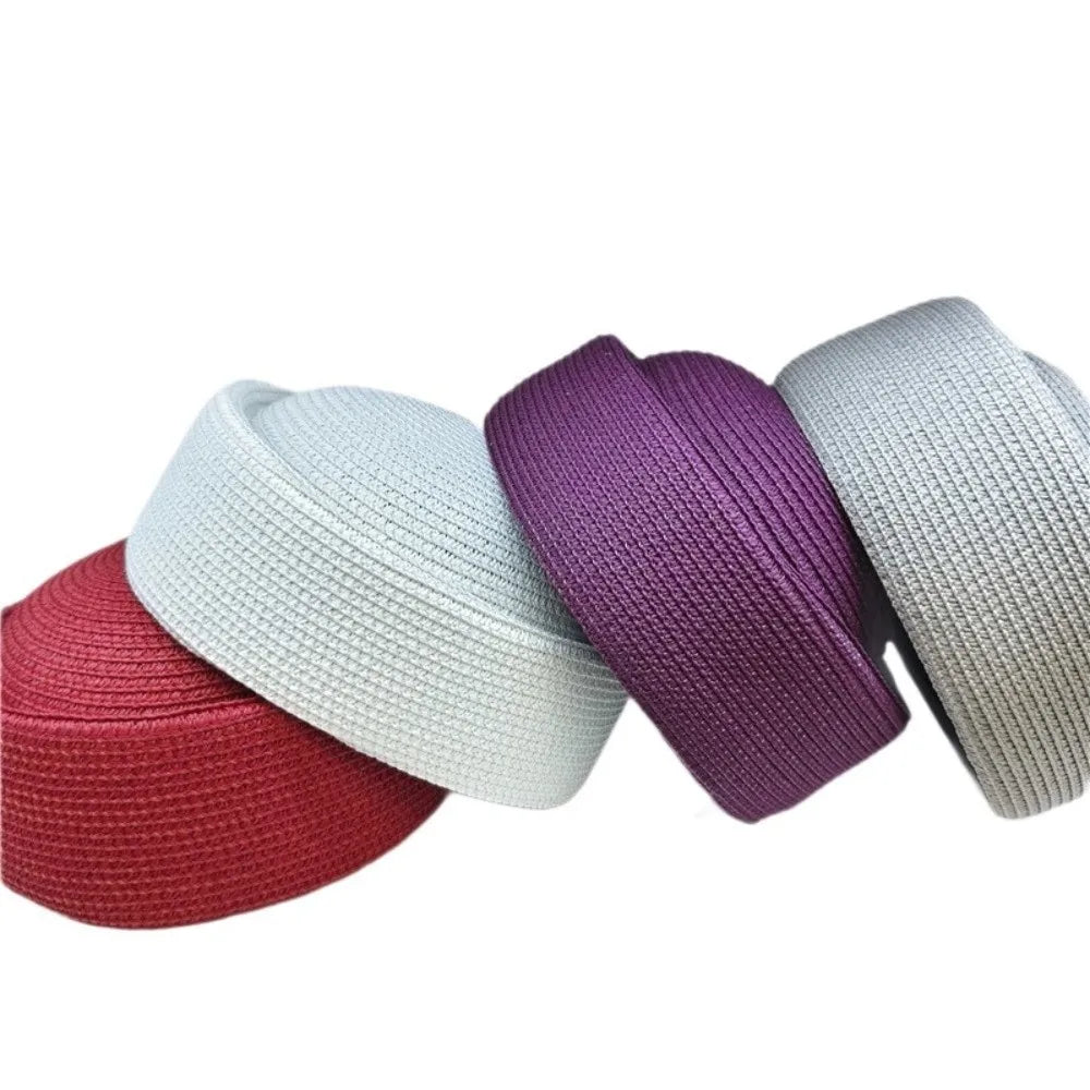 Women's Handmade Straw Pillbox Beret Sun Hat – 9 Colors Straw Pillbox Hat Nixie