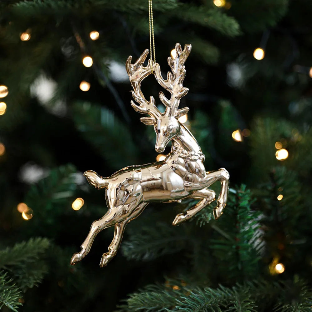 Gold Christmas Tree Ornaments – Angel & Snowflake Decorations