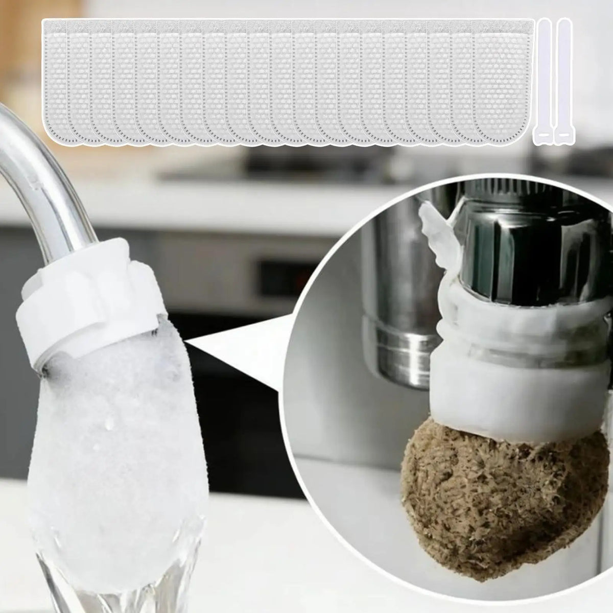 Disposable Faucet Water Filter Cotton Bag – Universal Fit Faucet Water Filter Nixie