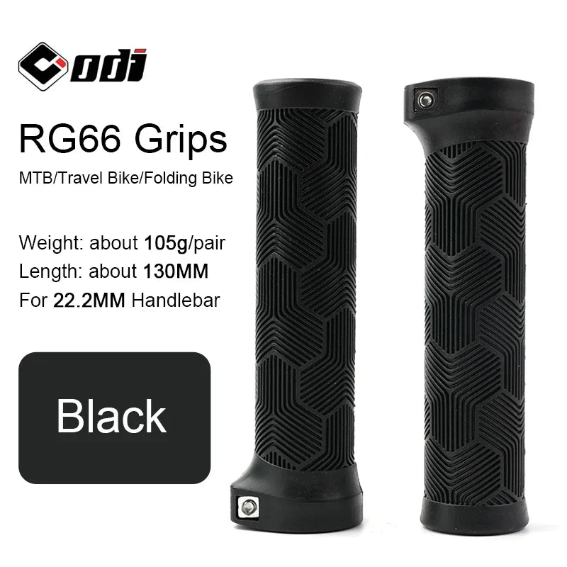 ODI Lock-On MTB Handlebar Grips – Non-Slip Rubber Bike Grips Bike Handlebar Grips Nixie Black