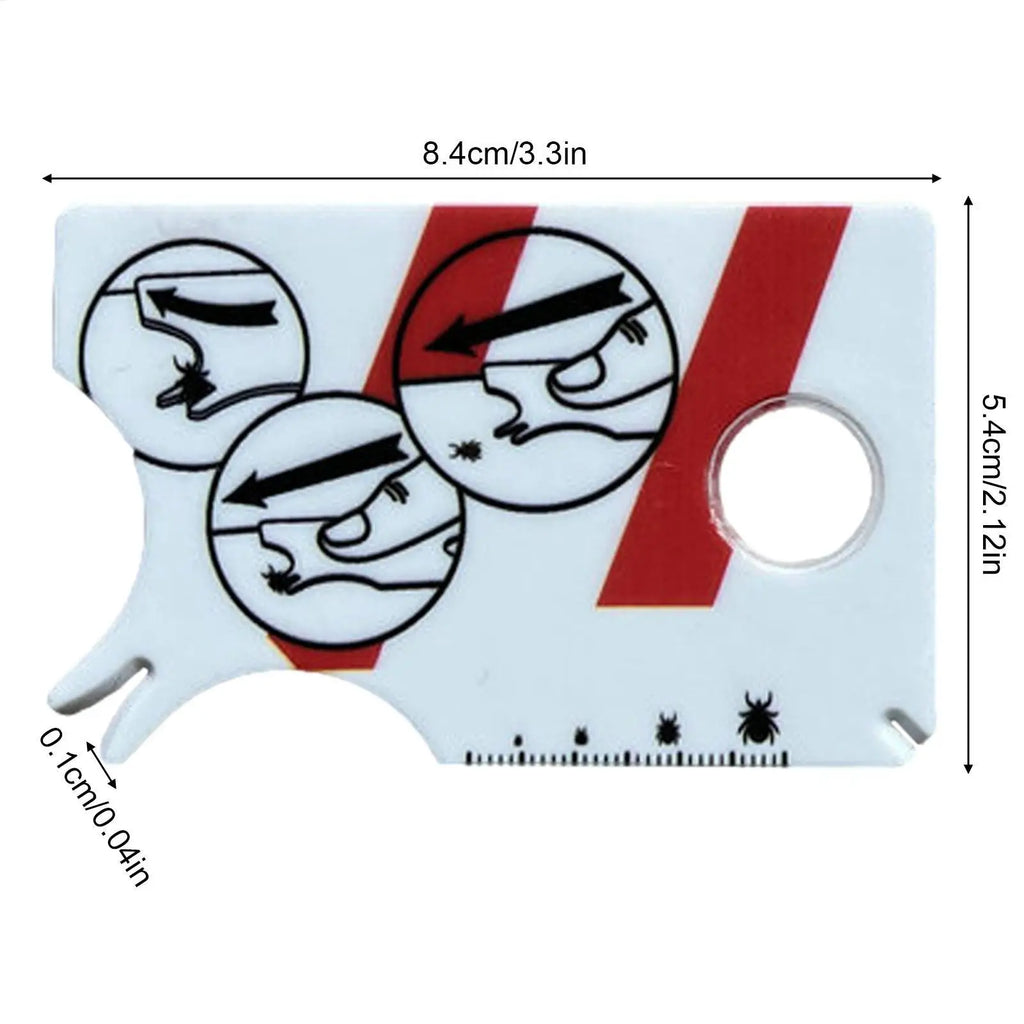 Tick Remover Card with Magnifying Glass for Dogs & Cats Pet Tick Remover Nixie
