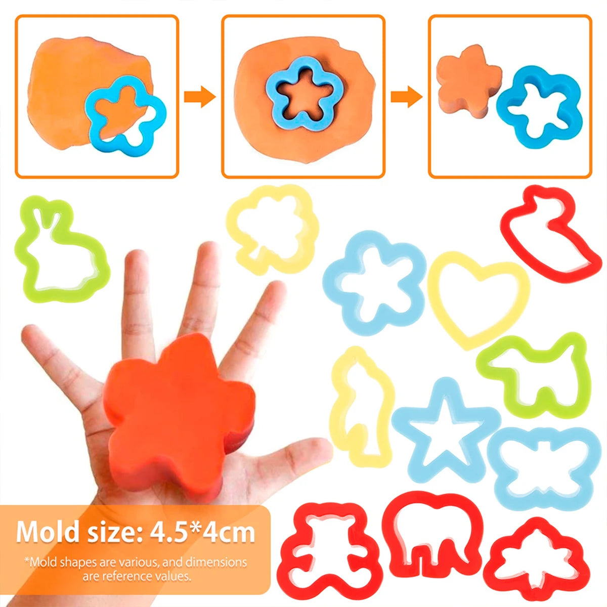 Kids Play Dough Tool Kit – Animal Molds, Cutters & Rolling Pins Kids Clay Tool Kit Nixie