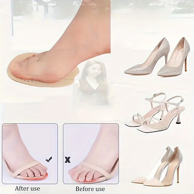 4-Pack Memory Foam Forefoot Pads for High Heels & Sandals Forefoot Insoles Nixie