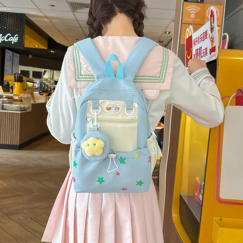 Korean Style Large Capacity Girls Backpack – Cute & Casual Girls School Backpack Nixie