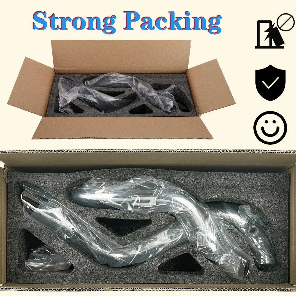 2-Inch Drag Pipe Exhaust Kit for Sportster Softail Dyna Touring Motorcycle Exhaust Kit Nixie