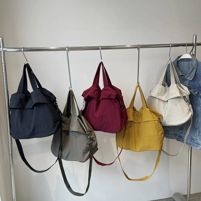Large Nylon Waterproof Tote Hobo Crossbody Shoulder Bag for Women Nylon Tote Handbag Nixie
