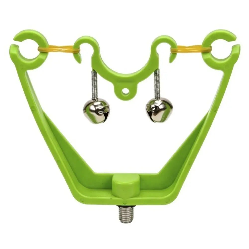 Double Bell Fishing Rod Holder Sound Alarm Indicator Fishing Rod Alarm Nixie