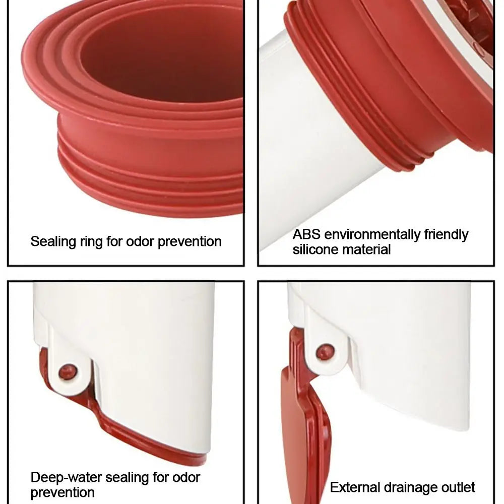ABS Floor Drain Backflow Preventer & Anti-Odor Sink Strainer