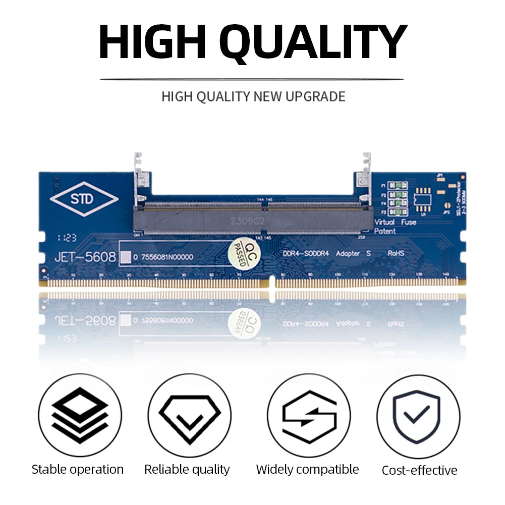 DDR5 SO-DIMM to U-DIMM Desktop Adapter Converter Card Memory Adapter Card Nixie