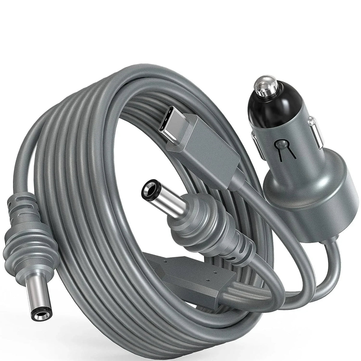 3-in-1 Starlink Mini Power Cable – USB-C, Car & DC to DC Replacement Power Cable Nixie Dark Grey 1m