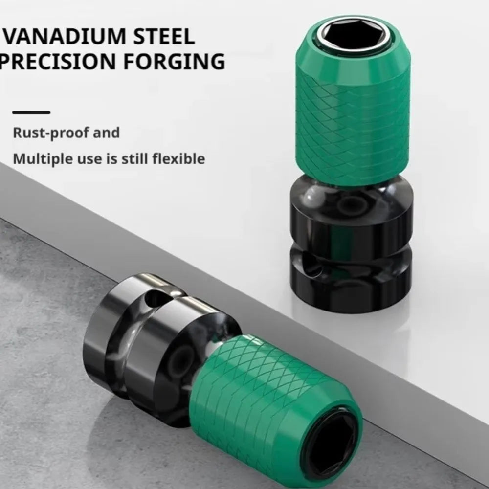 Fast-Change Drill Bit Adapter Holder – 1/4" Hex Quick Release