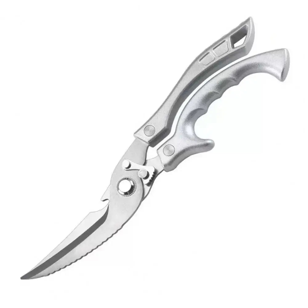 4-in-1 Heavy-Duty Poultry Shears Stainless Steel Kitchen Scissors Poultry Kitchen Shears Nixie Silver