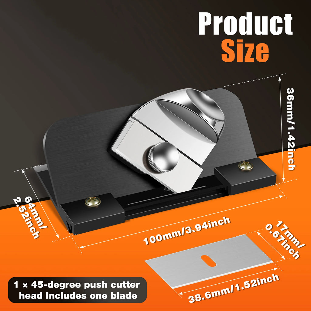 Toorise 45° Bevel Retractable Mat Cutter – Framing Tool Mat Cutter Tool Nixie Style B