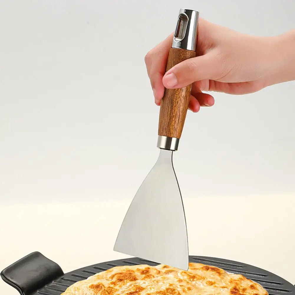 Wooden Handle Stainless Steel Spatula Turner – BBQ & Teppanyaki