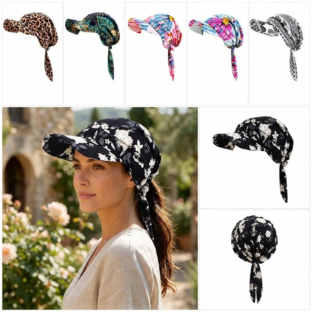 Vintage Printed Baseball Cap Breathable Bandana Hat | One Size Baseball Cap Nixie