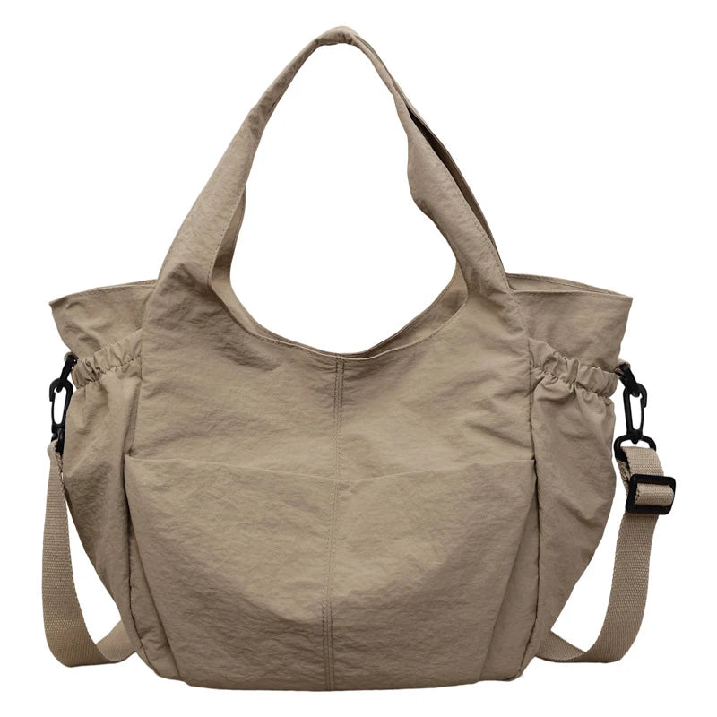 Korean Canvas Drawstring Bucket Bag – Retro Crossbody for Women Canvas Crossbody Bag Nixie