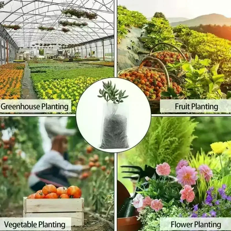 100-Pack Biodegradable Non-Woven Seed Nursery Bags | Eco Grow Seed Nursery Bags Nixie