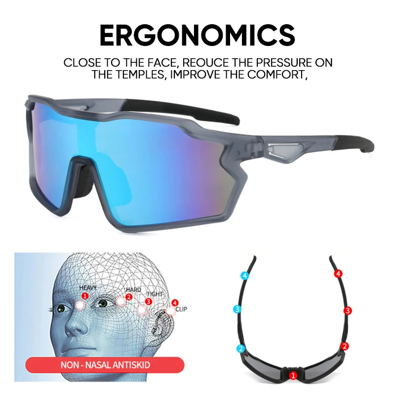 BUCKLOS Ultralight Cycling Sunglasses – Polarized MTB Road Bike