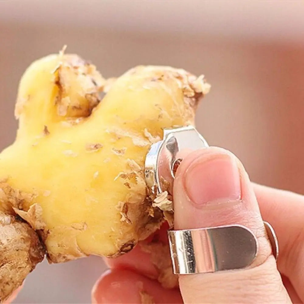Stainless Steel Garlic Peeler & Stem Removal Tool – Curved Garlic Peeler Tool Nixie