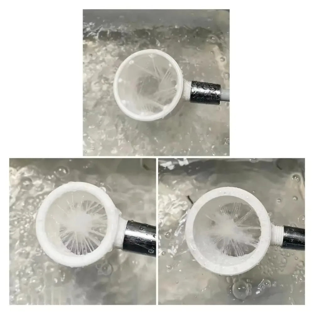 360° High Pressure Spiral Shower Head – Ring Spray Nozzle Handheld Shower Head Nixie