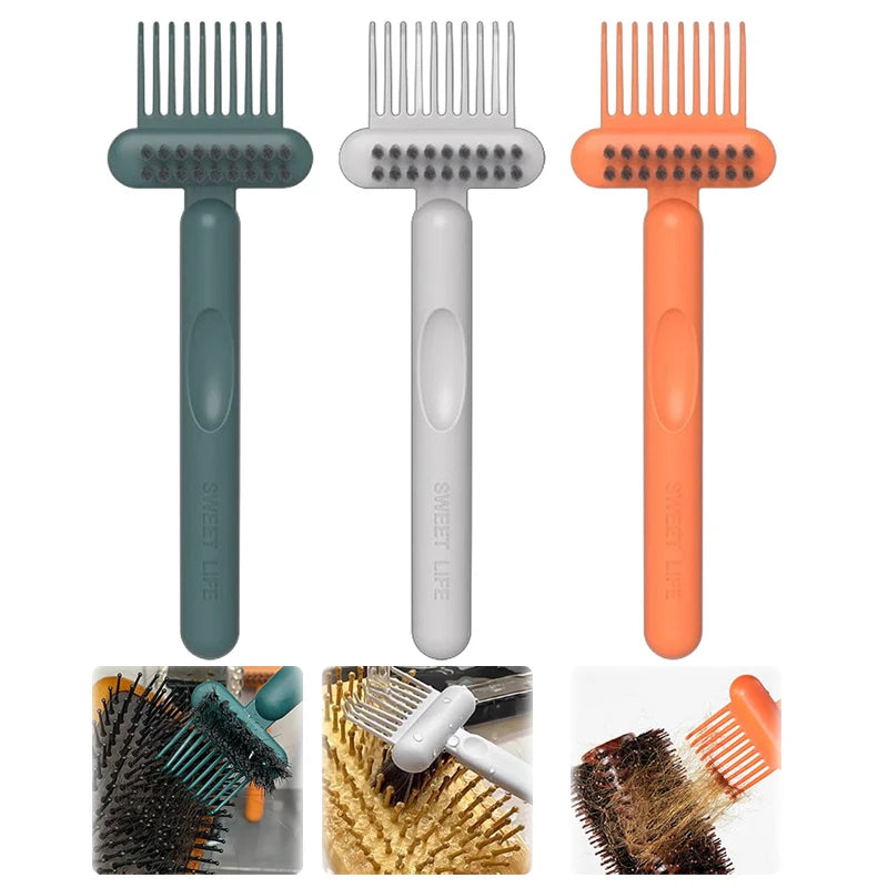 2-in-1 Hair Brush Cleaner Tool – Comb & Bristle Cleaning Rake Hair Brush Cleaner Nixie