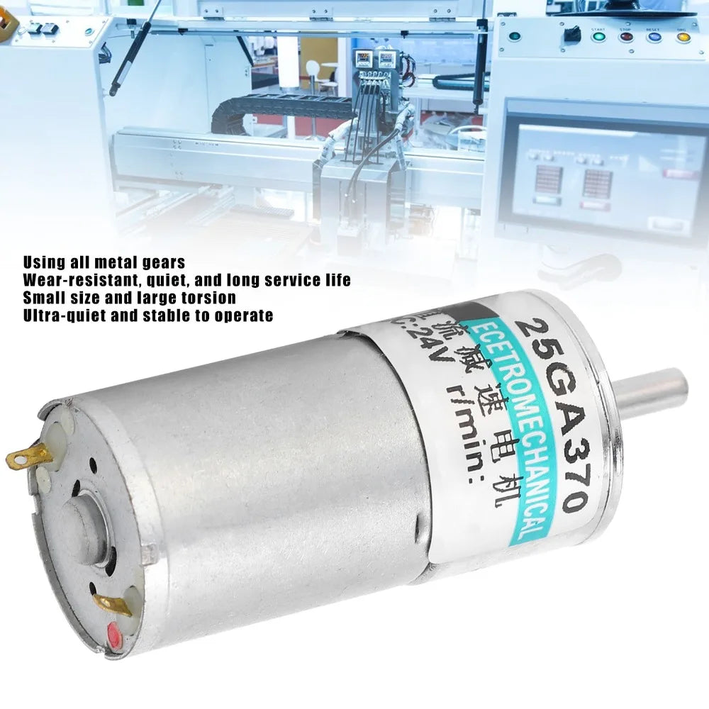 Mini 24V DC Gear Motor 200RPM High Torque CW CCW Control DC Gear Motor Nixie