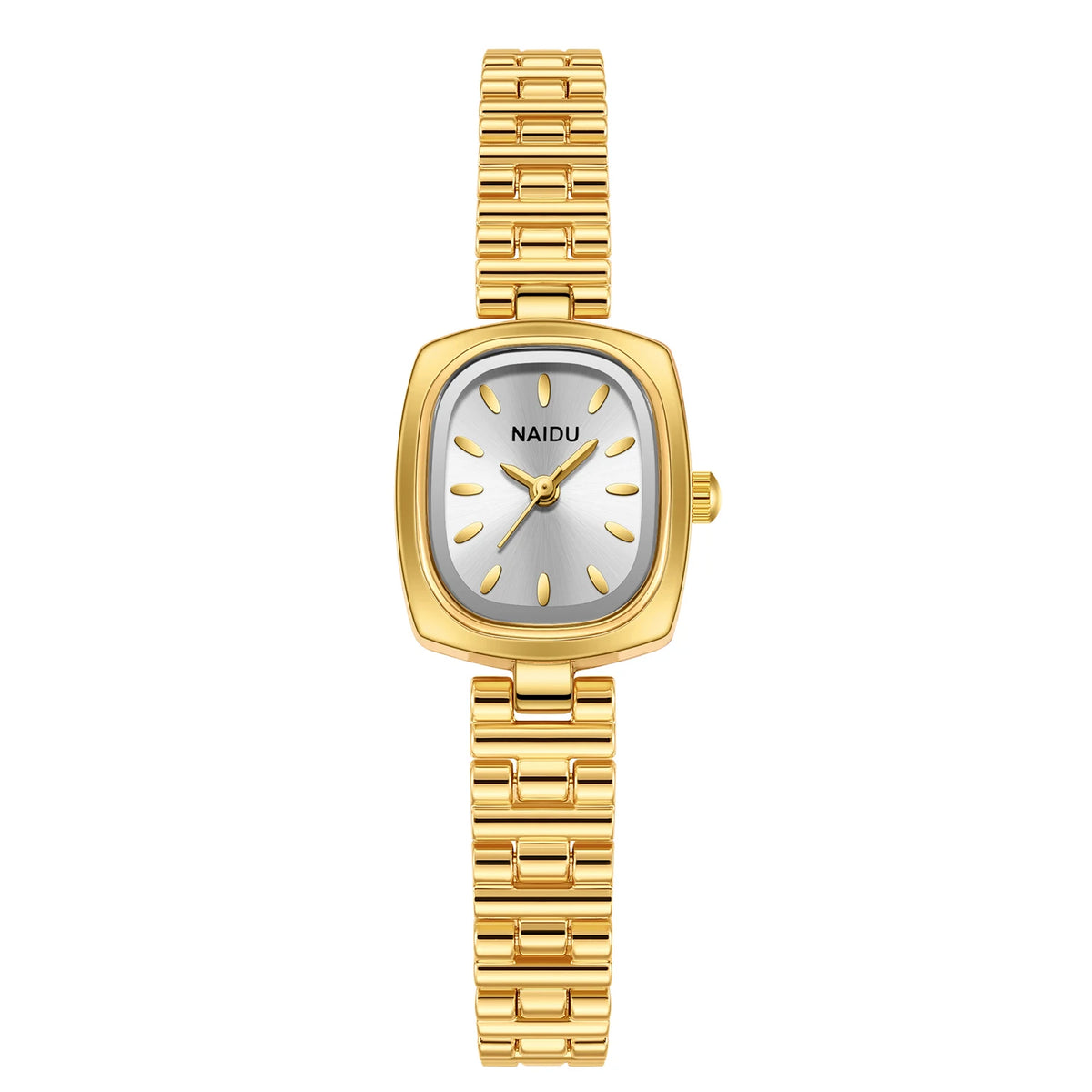 Naidu Women's Casual Quartz Watch – Minimalist Fashion Women's Quartz Watch Nixie Gold