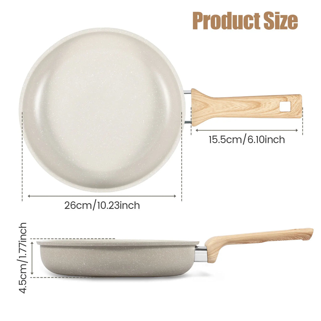 Nixie Nonstick Frying Pan Skillet – Maifanite Coating Nonstick Frying Pan Nixie 10.2Inch