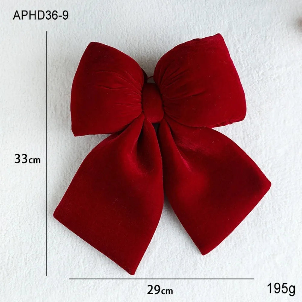 Velvet Bowknot Christmas Ornament – DIY Hanging Xmas Bow Pendant