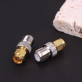 2pcs SMA Male to F Female RF Coaxial Adapter Gold Plated RF Coaxial Adapter Nixie one size