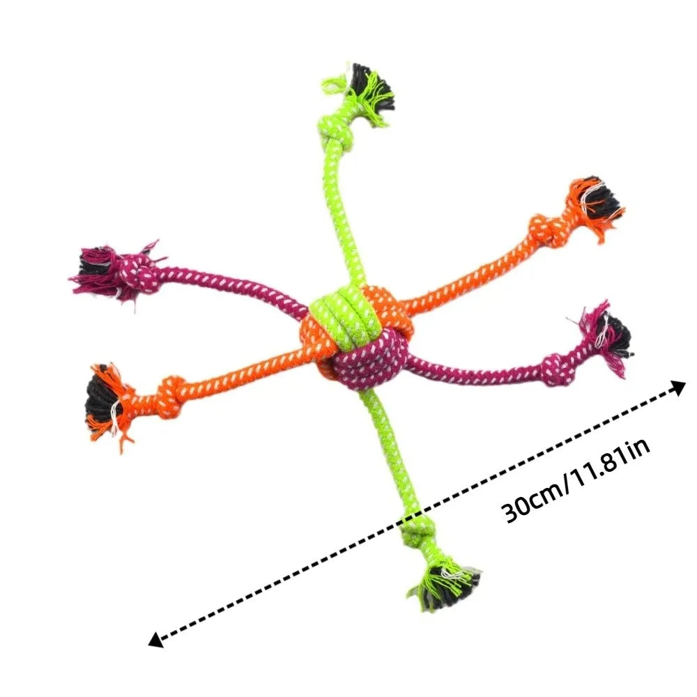 Dog Cotton Rope Knot Chew Toy – Bite-Resistant Interactive