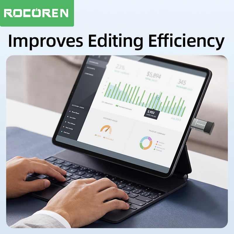 Rocoren USB-C to USB-A 3.0 OTG Adapter – MacBook & Android USB OTG Adapter Nixie