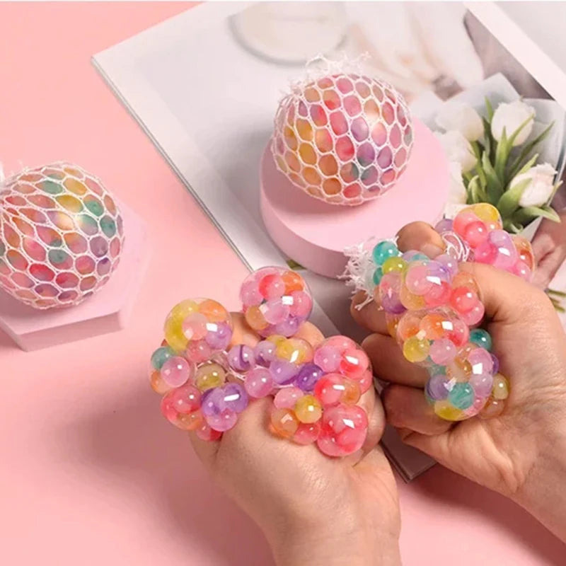 Rainbow Squishy 3D Fidget Sensory Ball Toy – Adults & Kids Fidget Sensory Toy Nixie