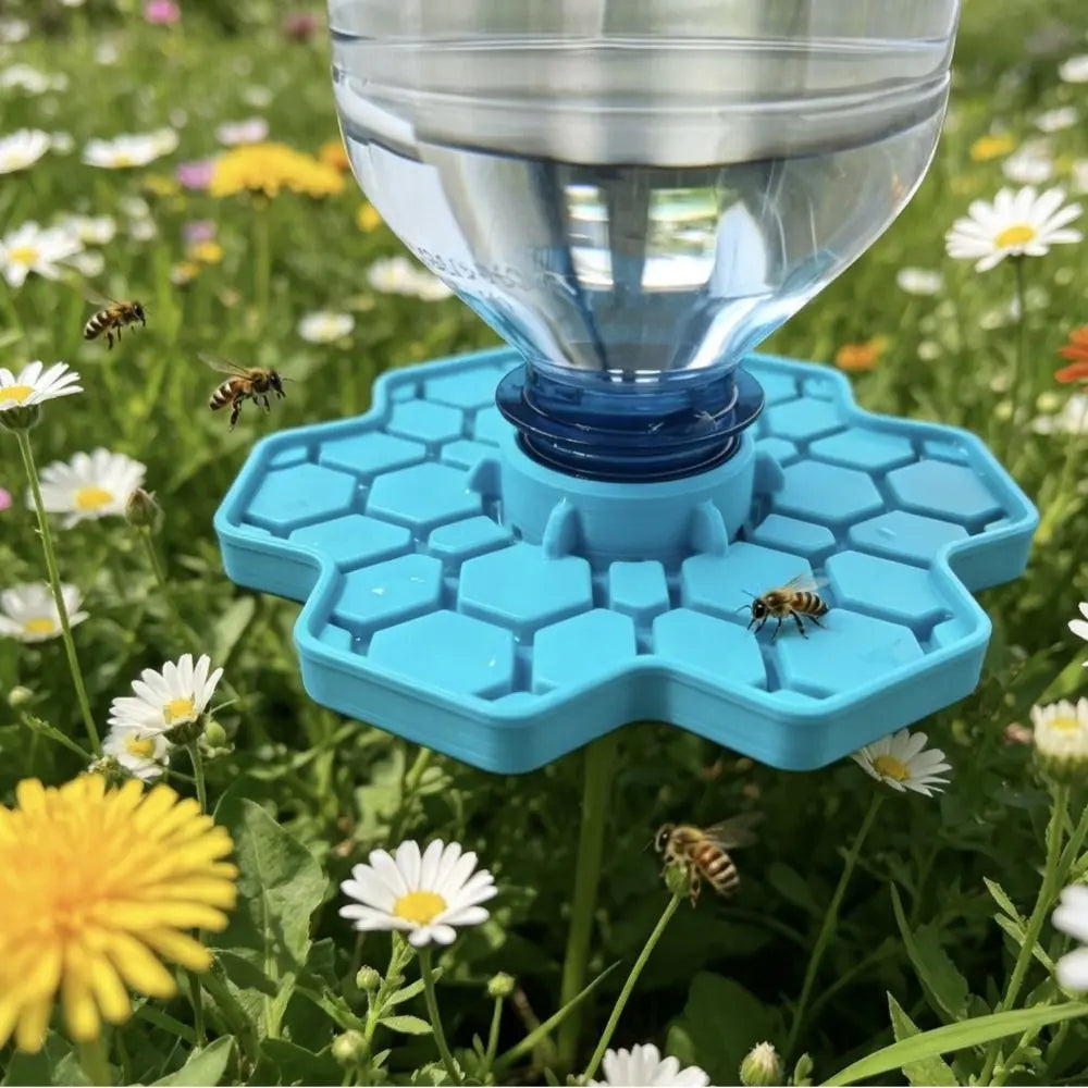 Honeycomb Bee Water Feeder | Safe Pollinator Drinking Dish