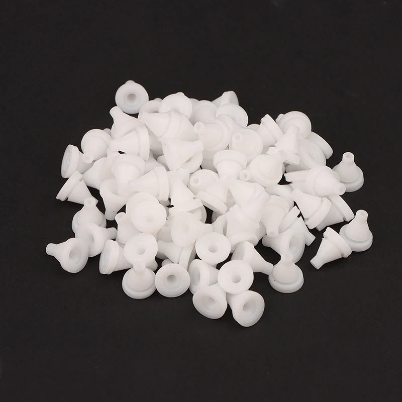 50pcs Silicone Shower Head Nozzle Replacements – 4mm Spray Parts Shower Nozzle Replacement Nixie White