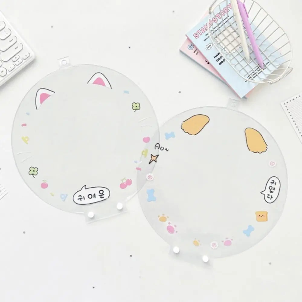 Cartoon PVC K-Pop Uchiwa Fan Protector Cover | Clear Dustproof Case Fan Protector Cover Nixie