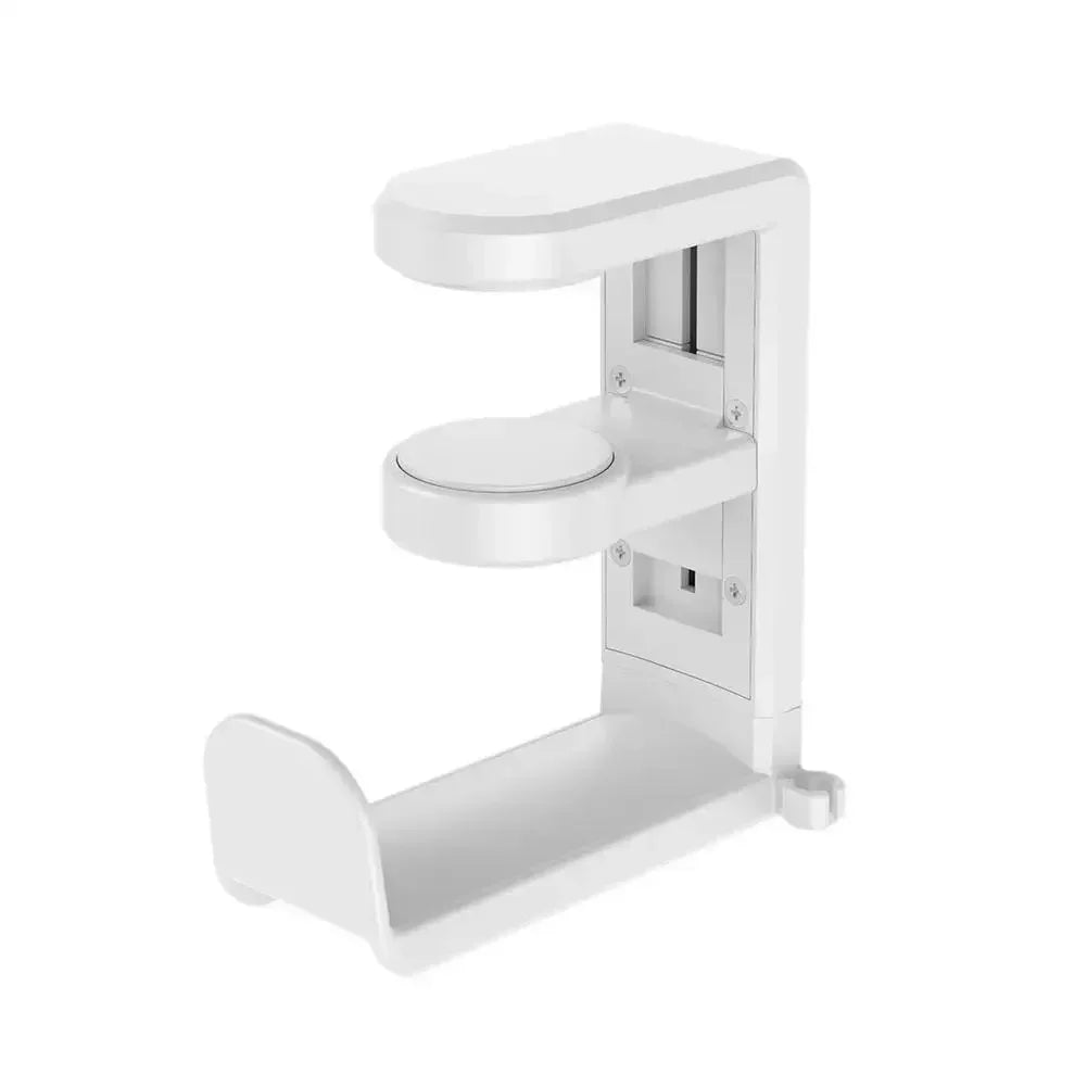 No-Drill Headphone Hanger Desk Stand with Cable Clips Headphone Stand Hanger Nixie WHITE